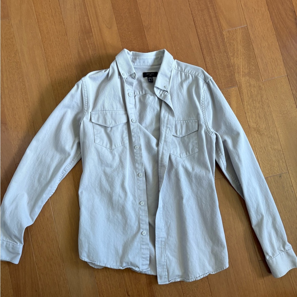 New Look Men’s Gray Shirt Jacket